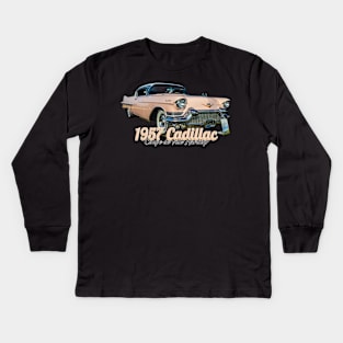 1957 Cadillac Coupe de Ville Kids Long Sleeve T-Shirt